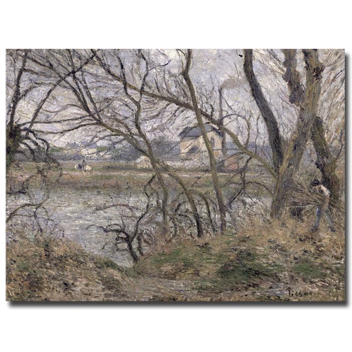 Camille Pissarro Oise Banks, Pontoise Art Print   47 x 35in