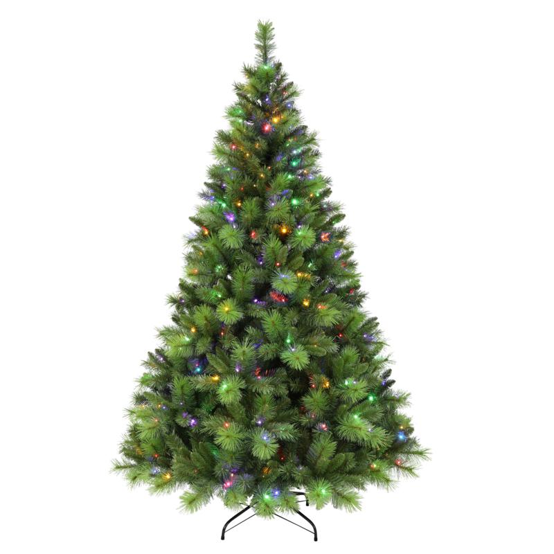 Puleo Intl. Pre-Lit 7.5' Adirondack Artificial Christmas Tree w/ LEDs