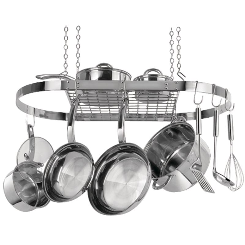 Range Kleen Stainless Steel Hanging Oval Pot Rack