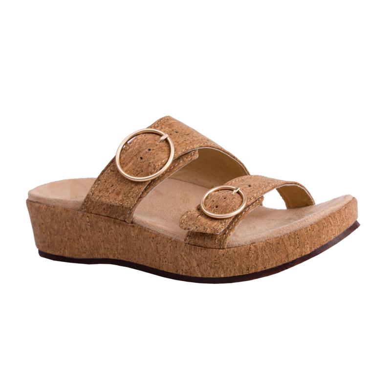 Revitalign Breakwater Cove Cork Adjustable Wedge Orthotic Sandal