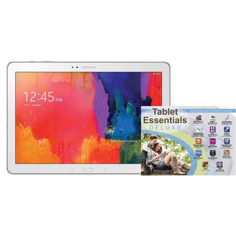 Samsung Galaxy TabPRO 12.2" Quad Core 32GB Tablet with App Bundle   White