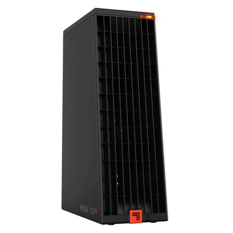 sharper image rise 12h tower space heater black 20362985 hsn