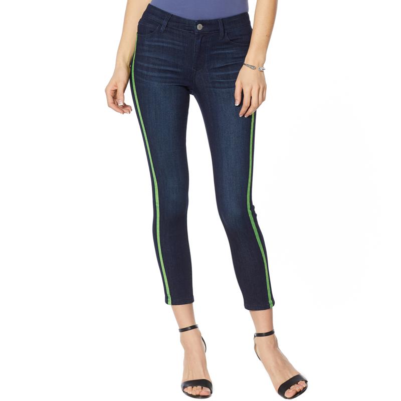 skinny side stripe jeans