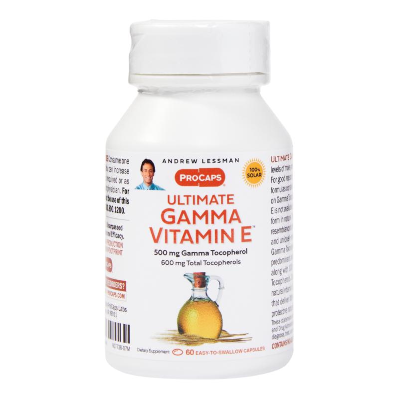 Ultimate Gamma Vitamin E   60 Capsules   6523622