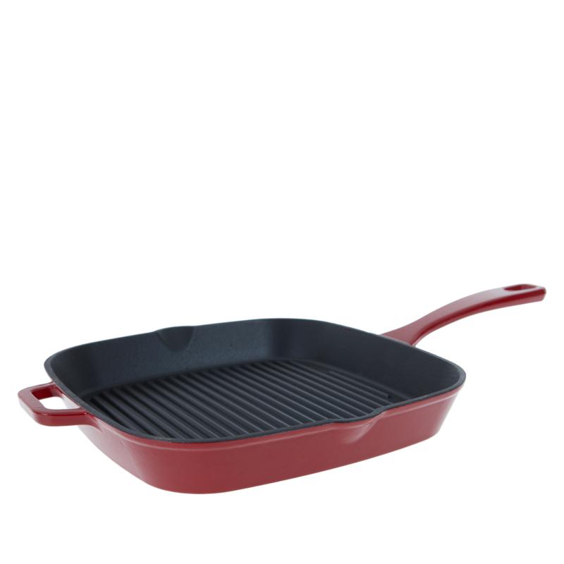 enameled cast iron grill pan