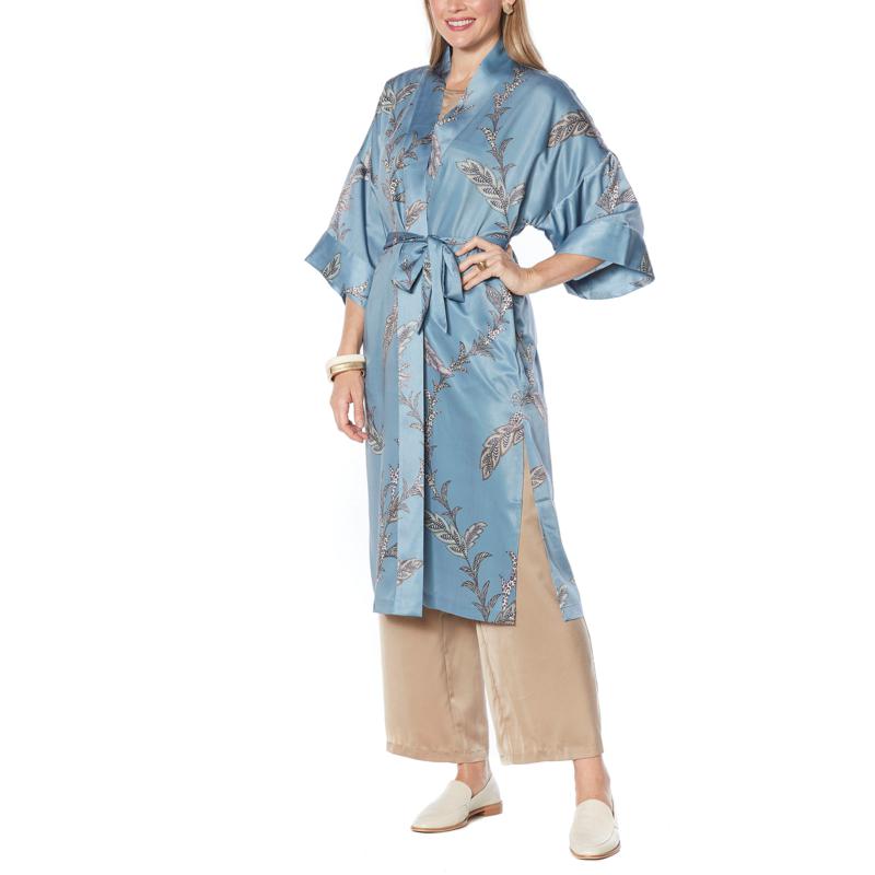 satin maxi robe