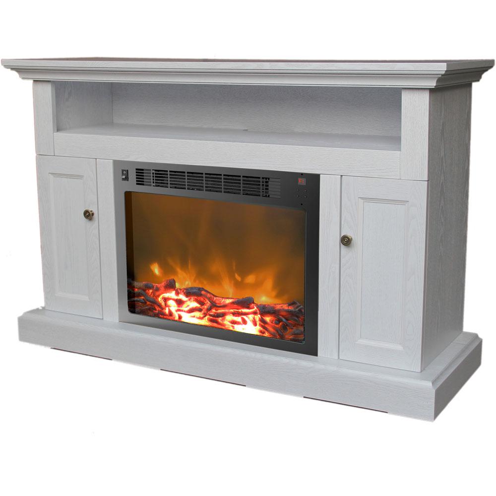 Sorrento Electric Fireplace with 1500W Log Insert and 47 In