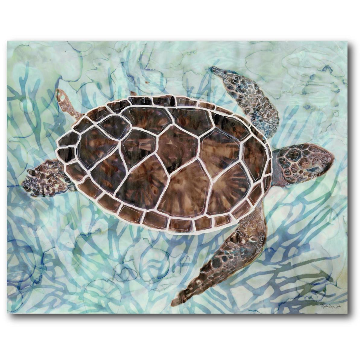 Courtside Market Sea Turtle Collage 1 16x20 Canvas Wall Art 20020159