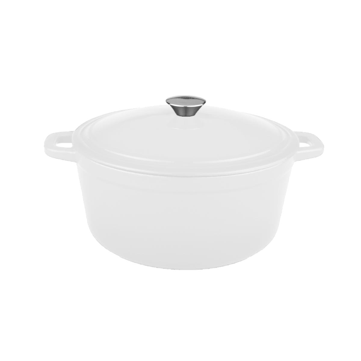 BergHOFF Neo 5quart Cast Iron Oval Covered Dutch Oven, White 20088661 HSN