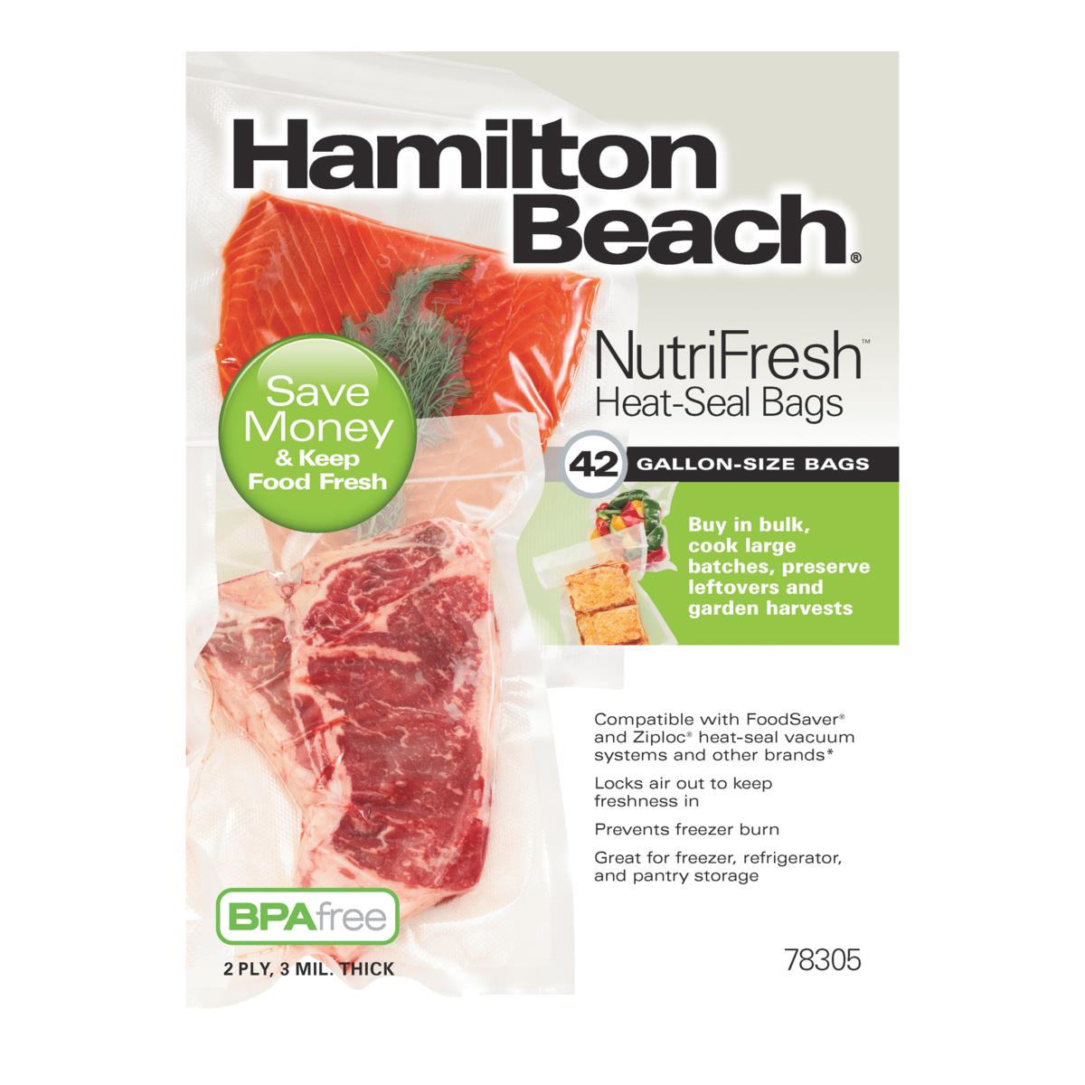 Hamilton Beach GallonSize Storage Bags 42Pack 20124329 HSN