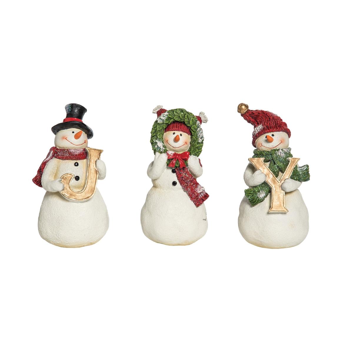 C&F Home Joy Snowmen Figurine Set of 3 - 20167034 | HSN