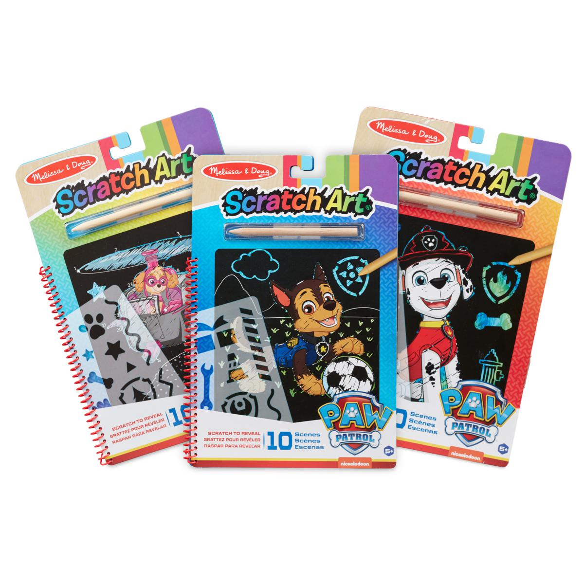 Melissa & Doug Paw Patrol Scratch Art Bundle 20205404 HSN