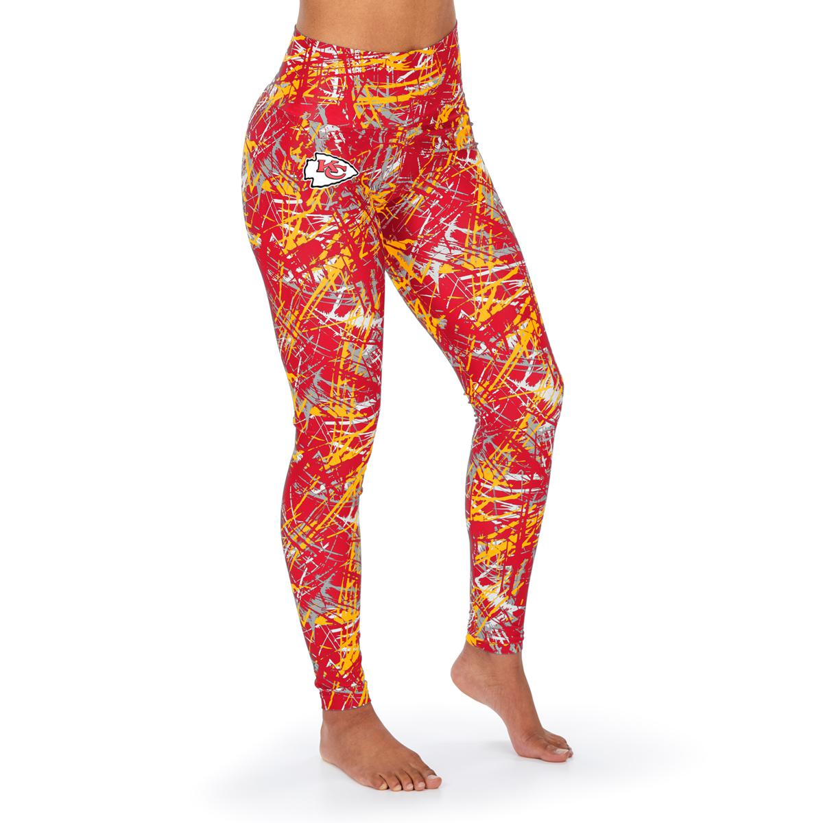 Officially Licensed NFL Zubaz Firework Legging - Kansas City Chiefs ...