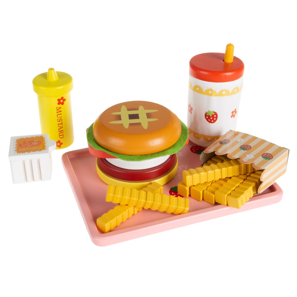 Toy Time Kid’s Fast Food Cheeseburger Meal Playset 20401257 HSN