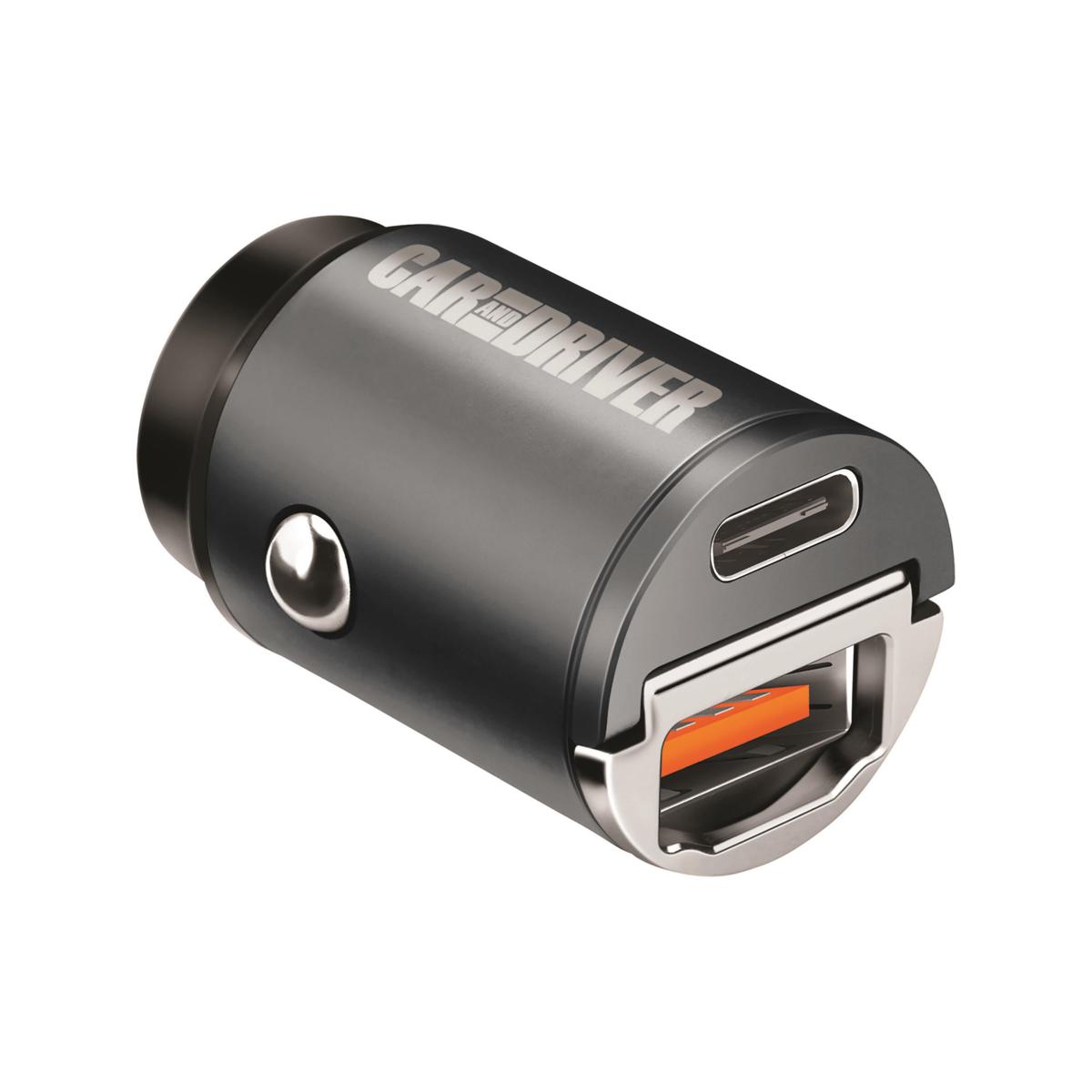 Car & Driver Small 30 Watt Dual Port Nanobit 12V Car Charger 20503708