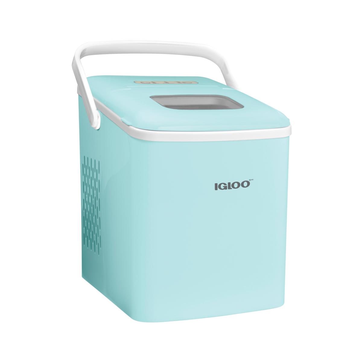 Igloo IGLICEB26HNAQ Ice Maker with Handle, Aqua 20515130 HSN