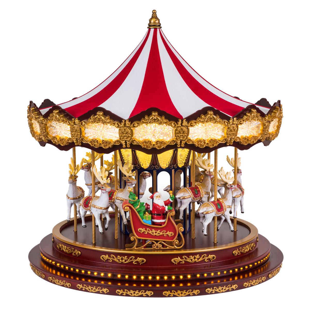 Mr. Christmas 17" Deluxe Christmas Carousel 20668993 HSN