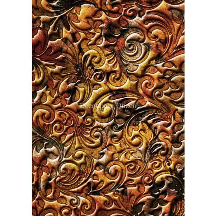 Decoupage Queen Autumn Swirls A4 Rice Paper 5 Sheets 20702868 HSN