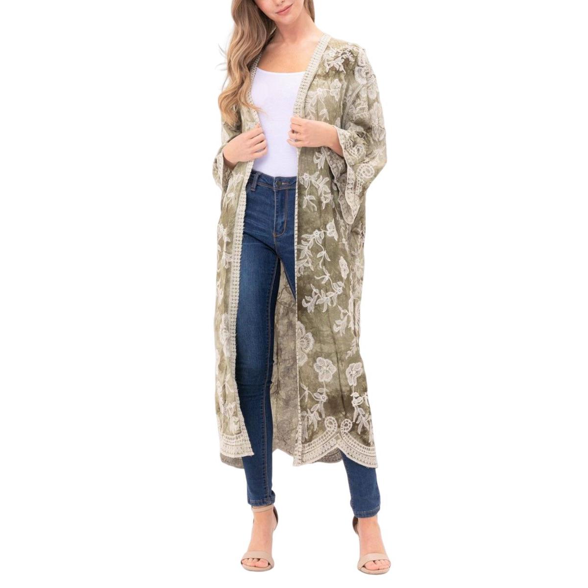 Raj Emery Embroidered Duster 20722565 HSN