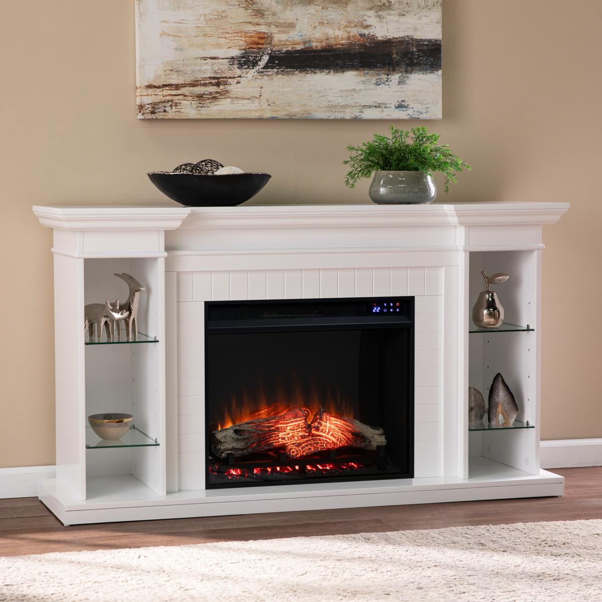Southern Enterprises Crestbury Touch Screen Electric Fireplace with