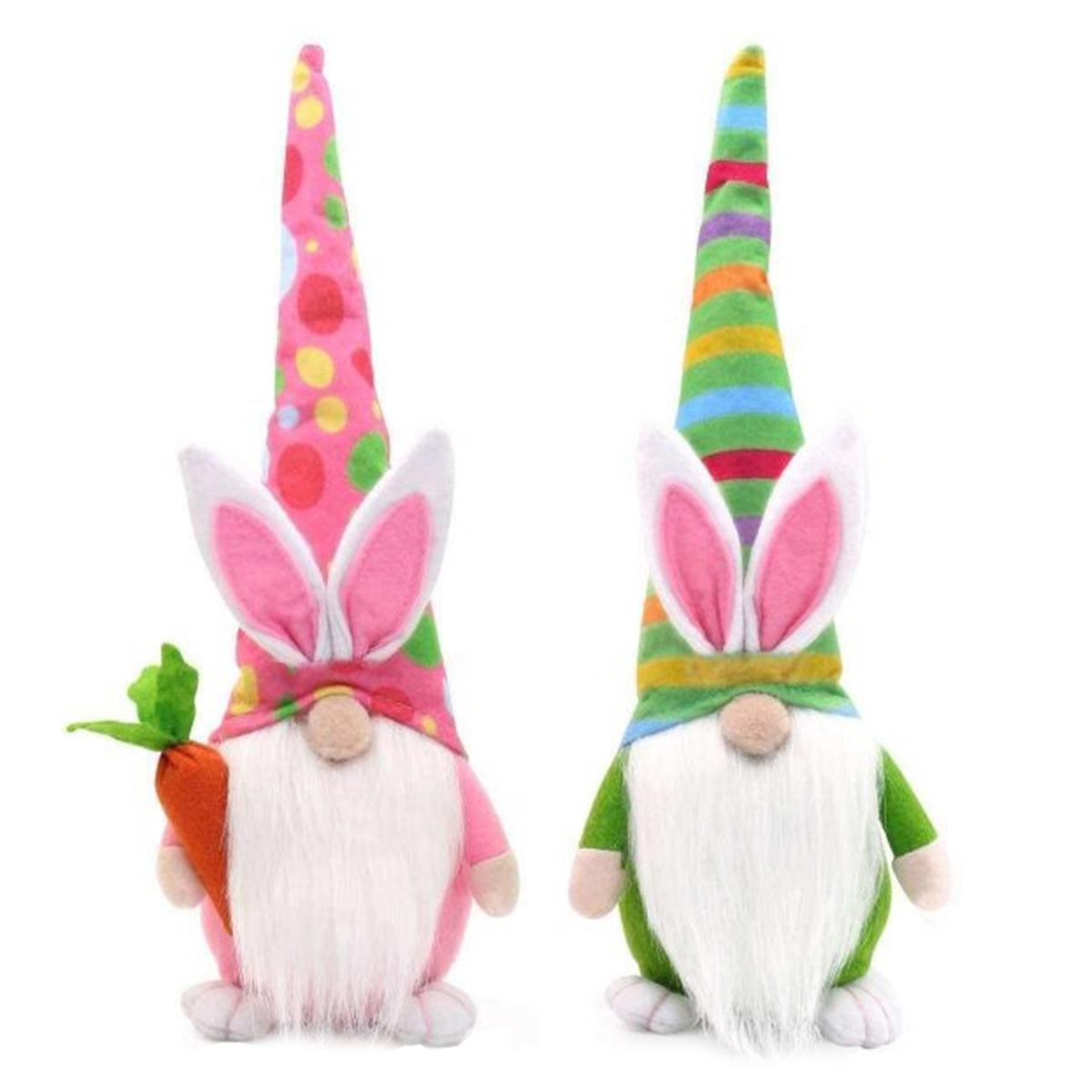 Santa's Inc. 14" Easter Gnomes, Set of 2 20905377 HSN