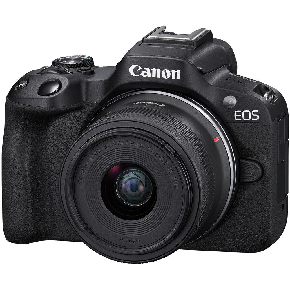 Canon EOS R50 Mirrorless Digital Camera with 1845mm Lens Black
