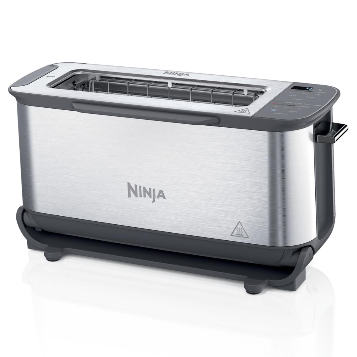 Ninja Foodi 2in1 Flip Toaster 2Slice Capacity, Compact Toaster Oven