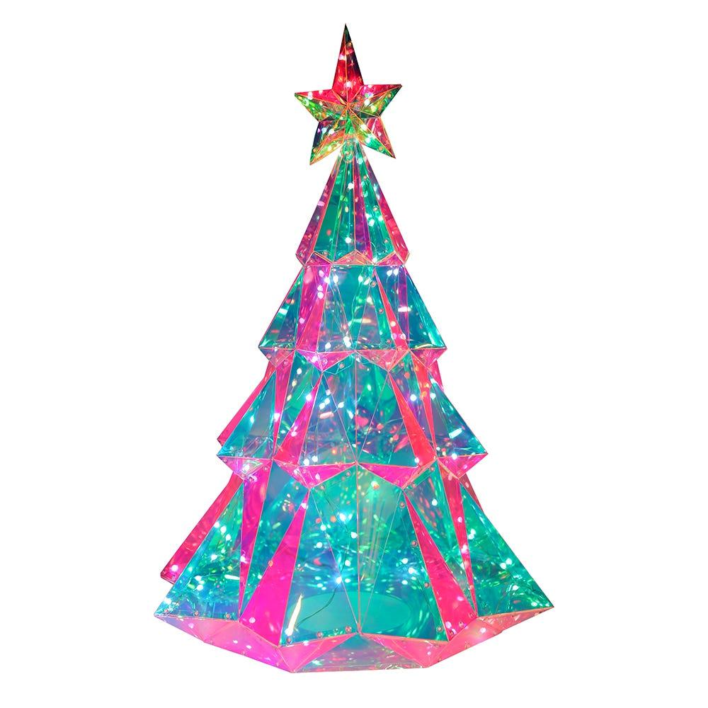 thumbnail image 2 of Kurt Adler Set Of 5 Starburst Retro Christmas Ornaments – 60s Vintage Style, Multicolor 2 of 5