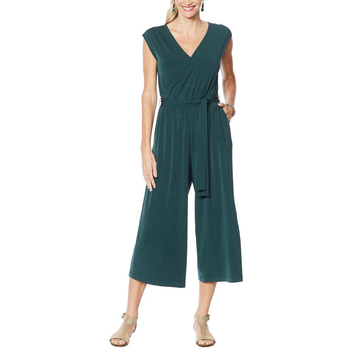 (HSN) G by Giuliana Cropped Knit Jumpsuit