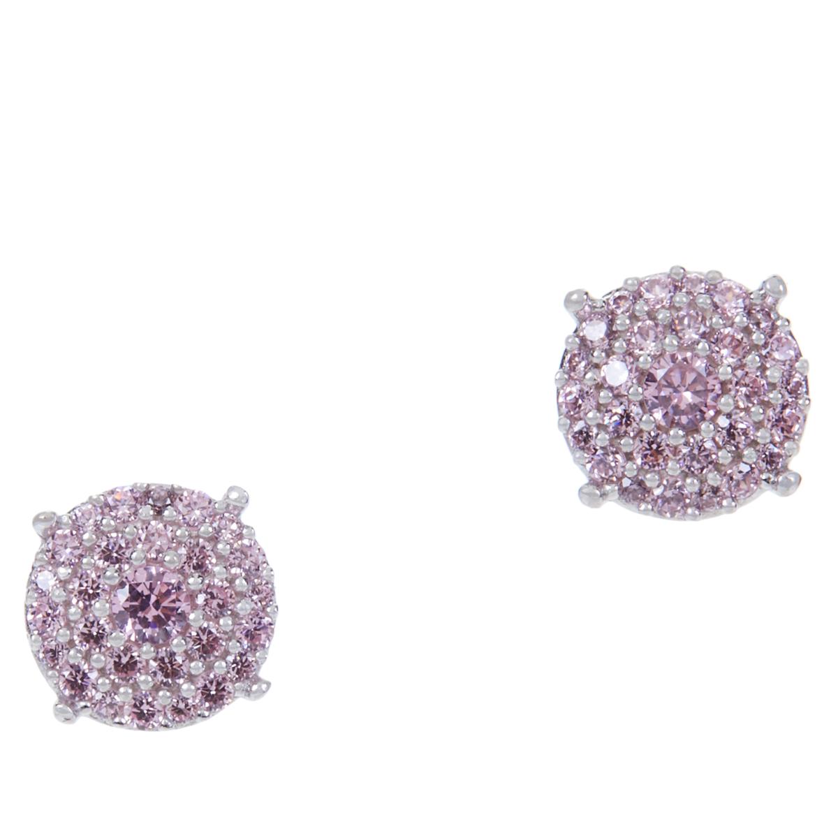 Absolute™ Cubic Zirconia Pavé Cluster Stud Earrings 9351261 HSN
