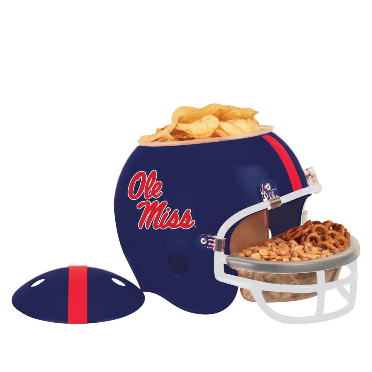 Officially Licensed NCAA Plastic Snack Helmet Universityofmississippi