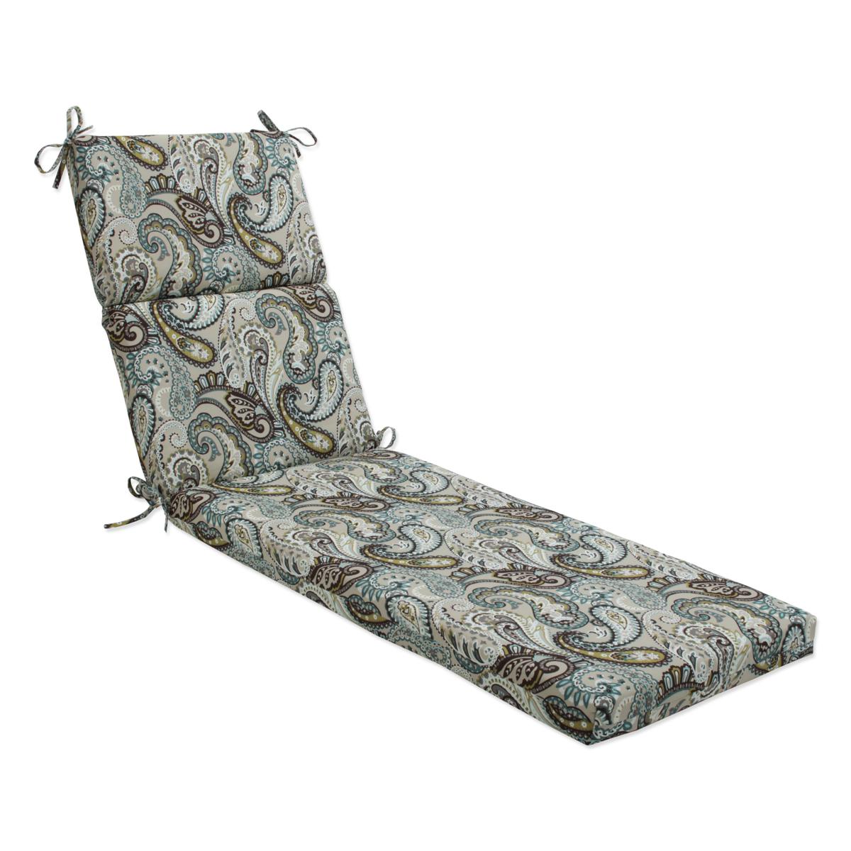 Pillow Perfect Chaise Lounge Cushion Tamara Paisley Quartz 7529532