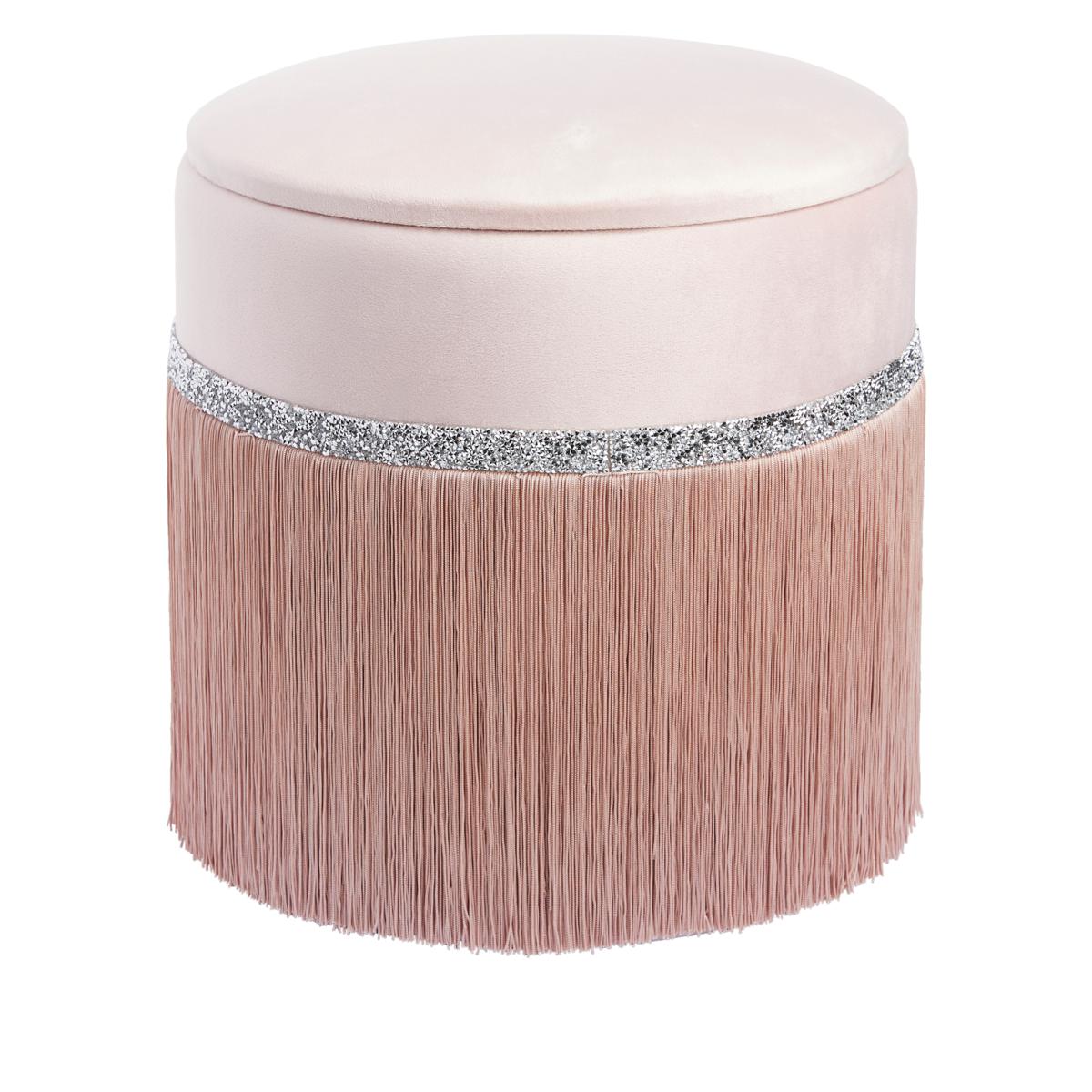 JM by Julien Macdonald Fringed Storage Stool 20264370 HSN