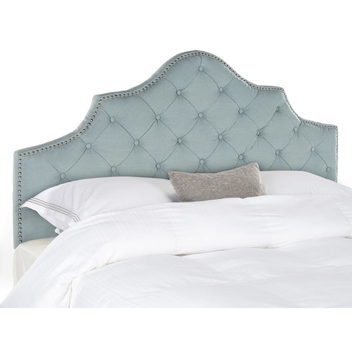 Safavieh Arebelle Tufted Headboard with Silver Nailhead Trim King