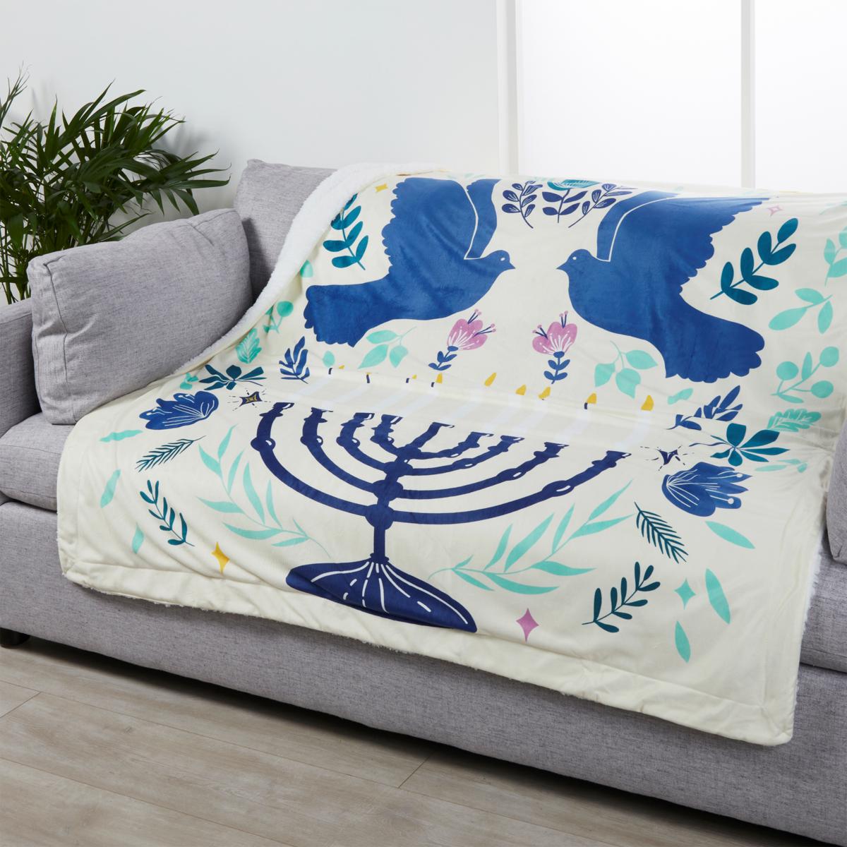 Warm & Cozy Plush to Sherpa Holiday Throw 20396881 HSN