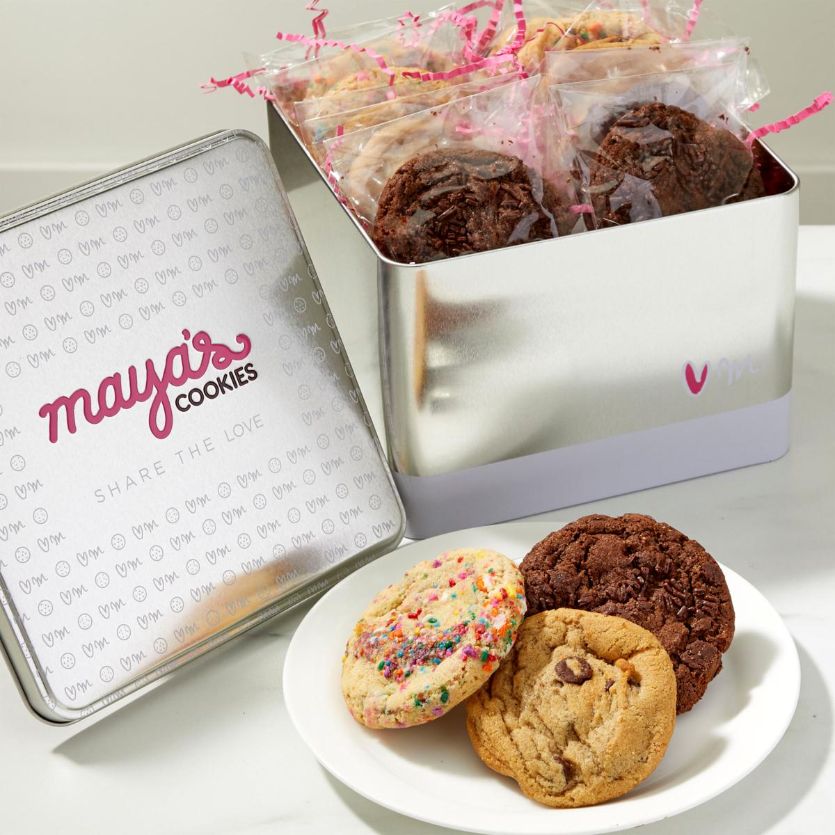 Maya's Cookies 12count Gourmet Cookies with Premium Tin AutoShip