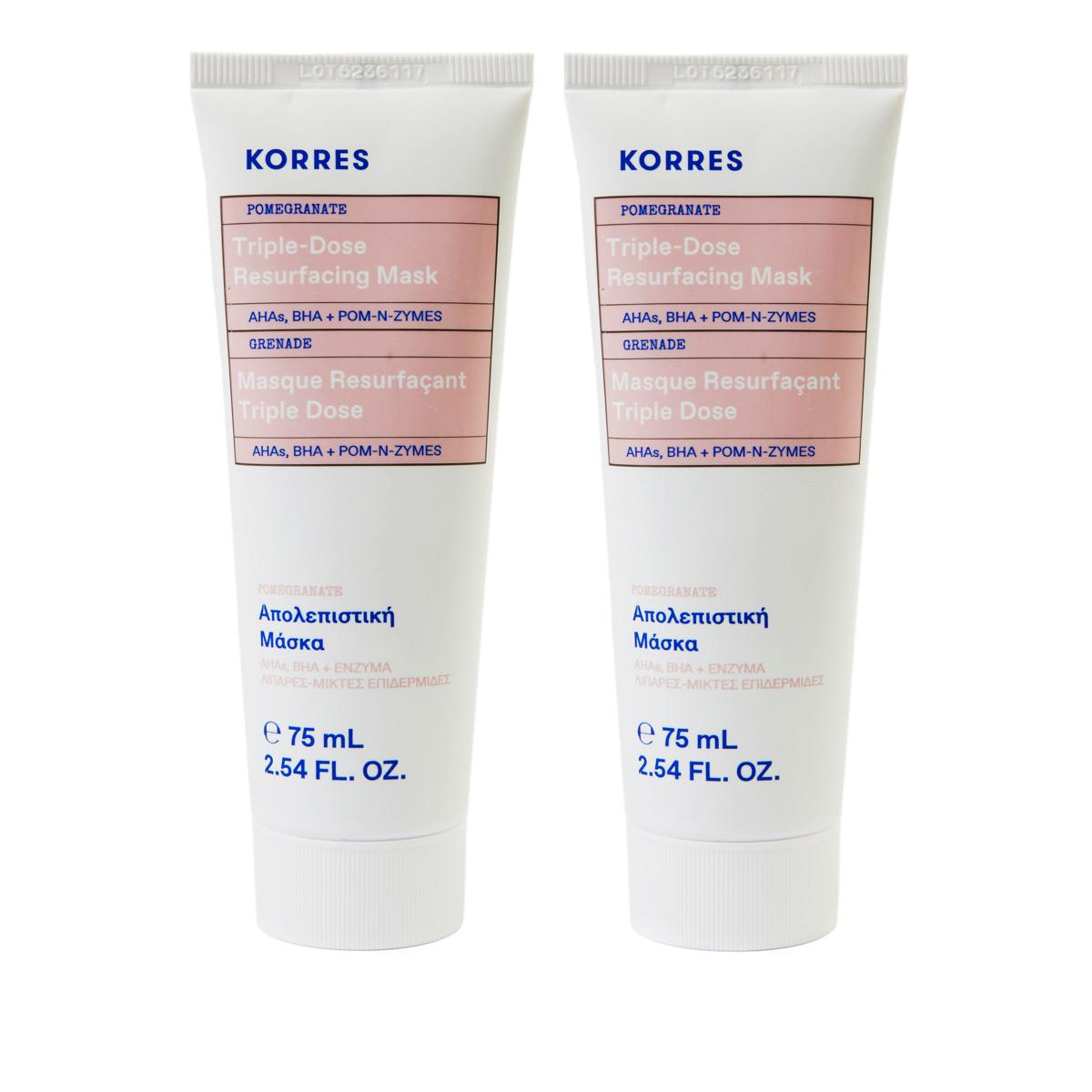 Korres 2pack Pomegranate Mask 20633775 HSN