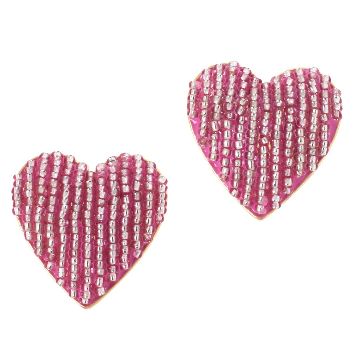 BAUBLEBAR Beaded Heart Stud Earrings - 20738226 | HSN