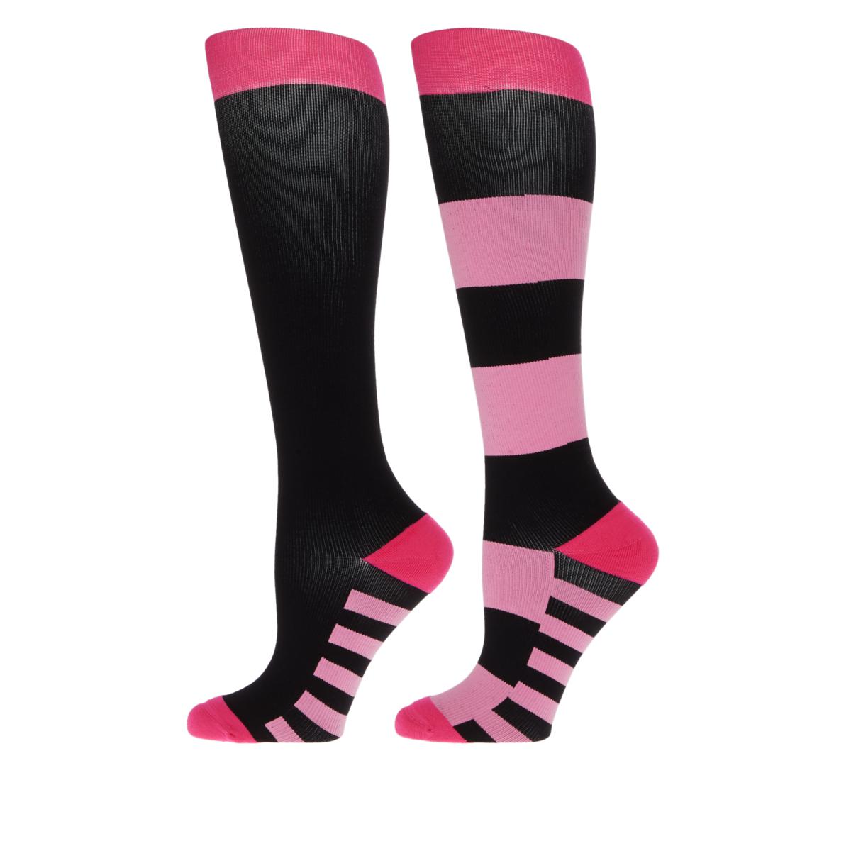 Joy CleanBoss Soft Compression Clean & Cool 2pk Knee High Socks ...