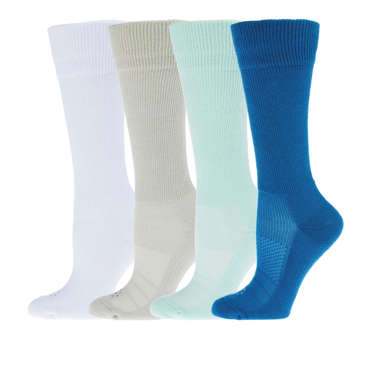 Copper Life 4pack EcoCool Ultraguard Wide OverCalf Compression Socks
