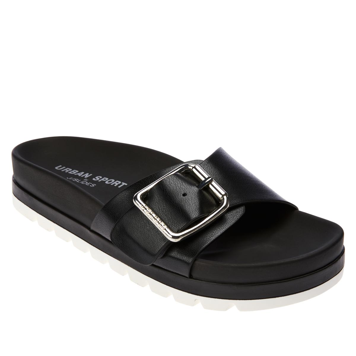 Urban Sport by J/Slides Rosey Buckle Slide Sandal - 20803378 | HSN