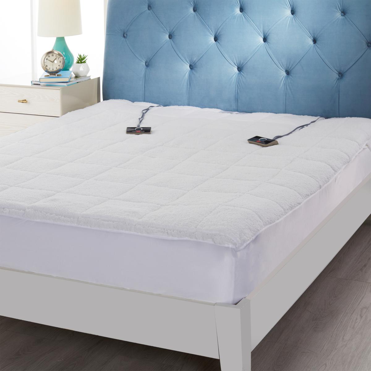 Warm & Cozy Full Heated Sherpa Mattress Pad 20815581 HSN