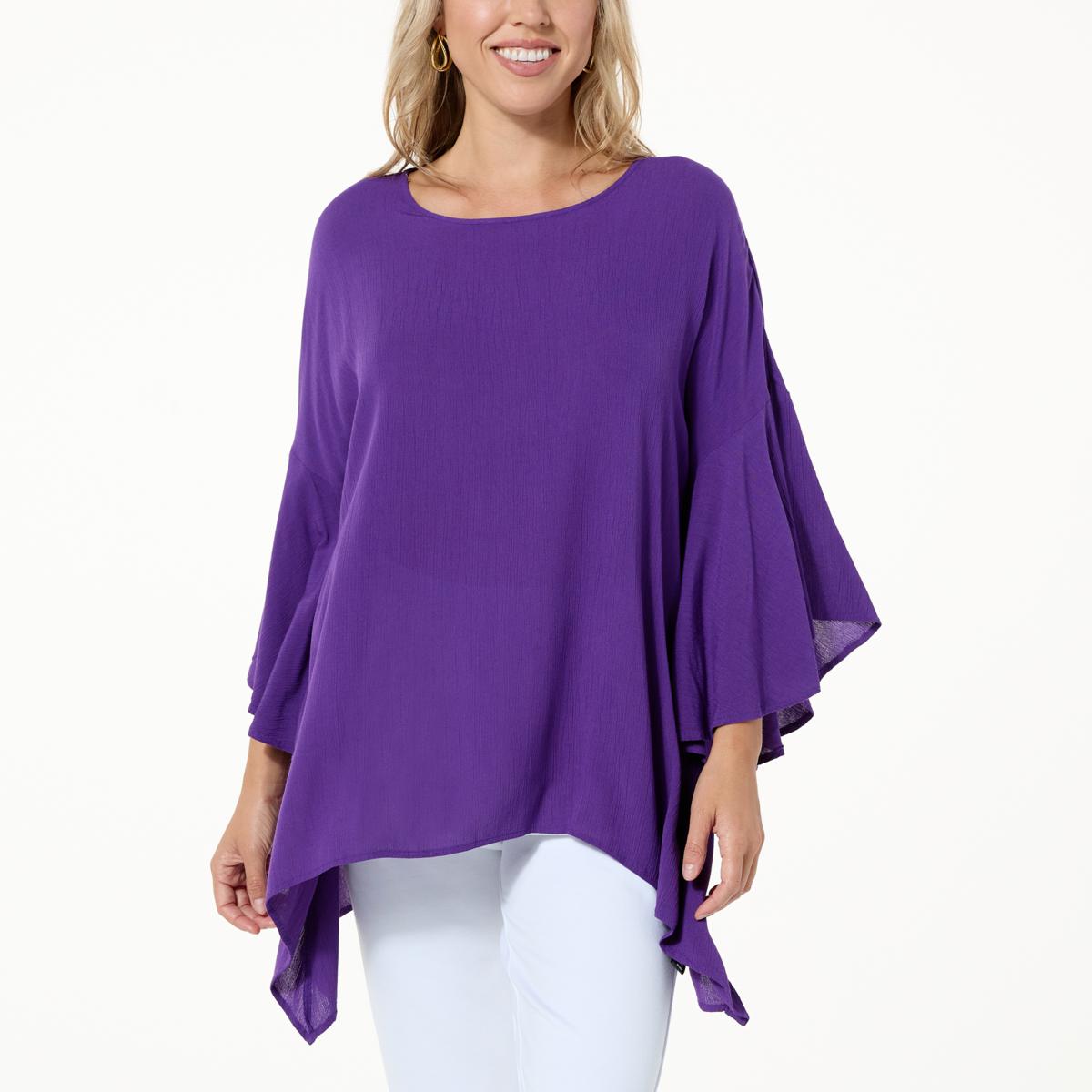 Antthony Drop Shoulder Sharkbite-Hem Tunic - 20818234 | HSN