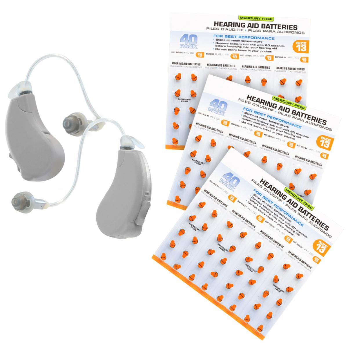 Lucid Engage Hearing Aids with Battery Bundle & Care Kit for Android