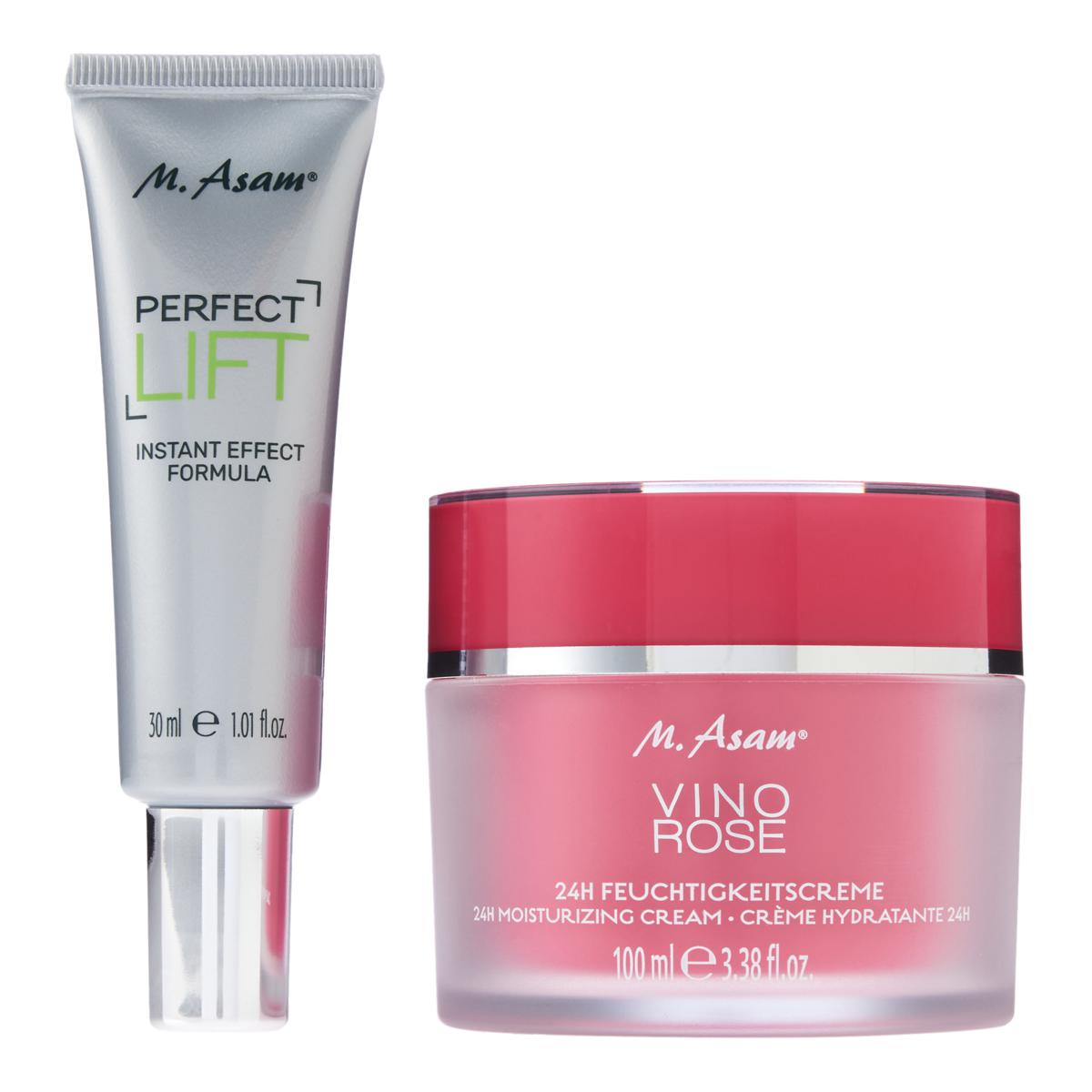 M. Asam Vino Rose 24Hour Moisturizing Cream & Perfect Lift 2pc Set 20863821 HSN