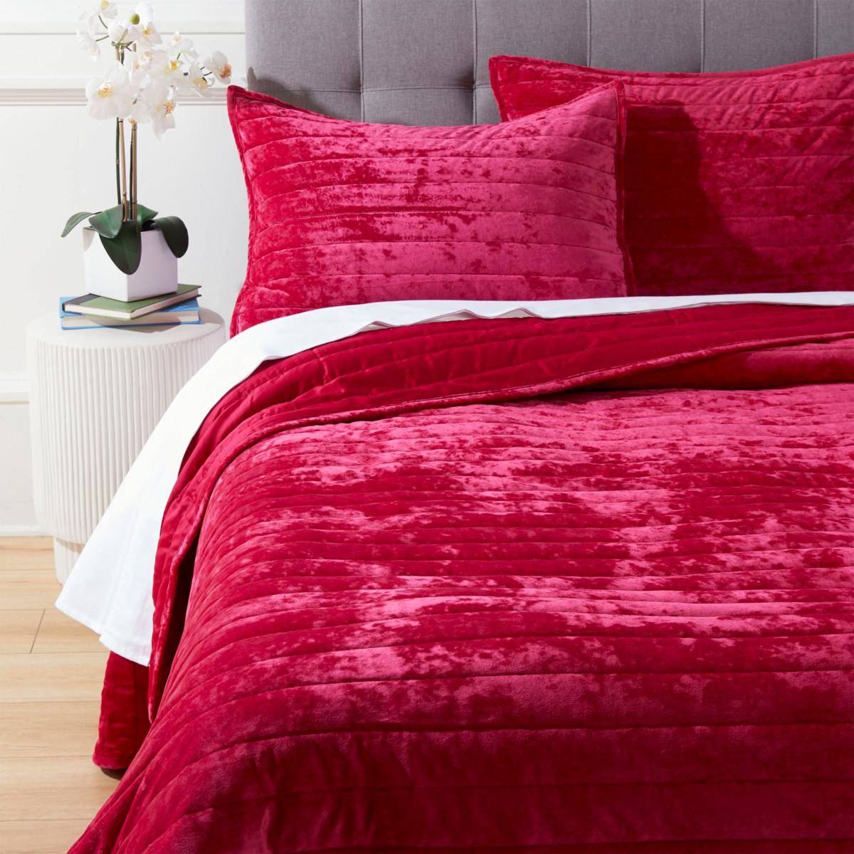 Concierge Collection 3Piece Velvet Coverlet Set 20875100 HSN