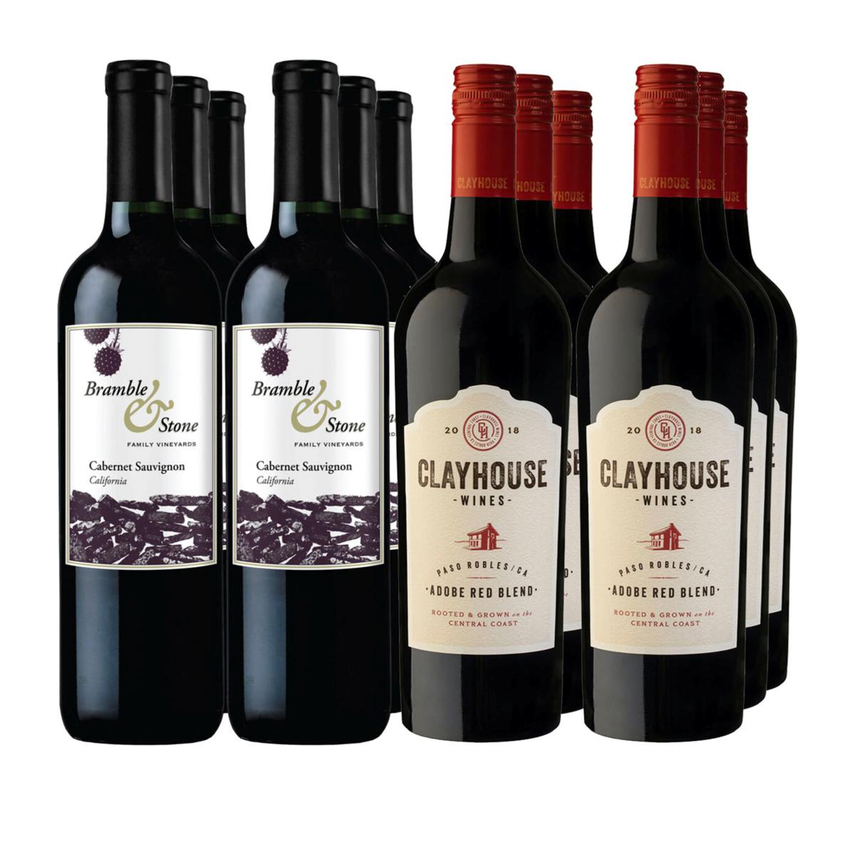 Vintage Wine Estates 12Bottle Red Wine Set 20905217 HSN