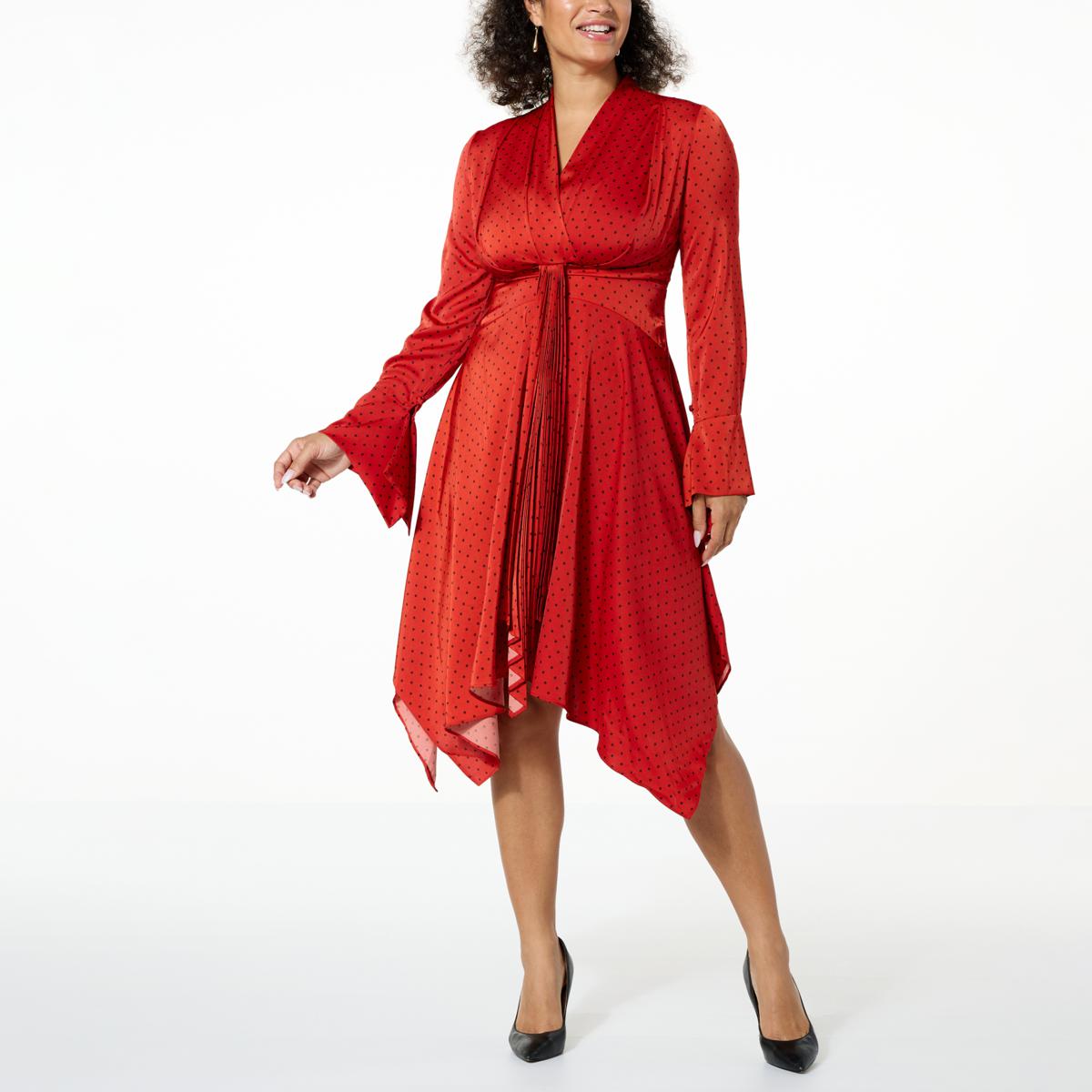 everydayJONES by Madeline Jones Drape Front Surplice Dress - 20925028 | HSN