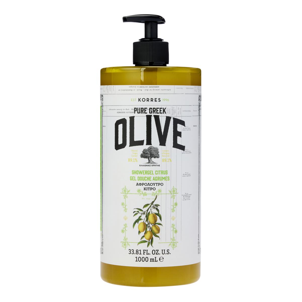 Korres 1 Liter Olive Oil & Citrus Shower Gel 20956318 HSN