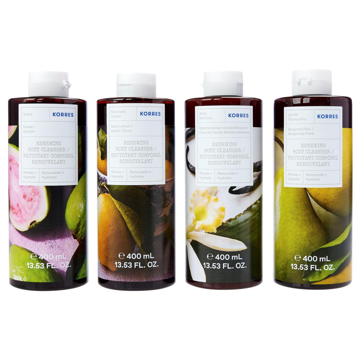 Korres 4piece Supersize Body Cleanser Collection 20961070 HSN